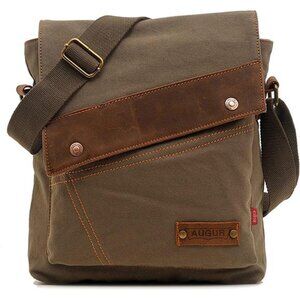 Messenger Bag, Vintage Small Canvas Shoulder Bag Crossbody Purse
